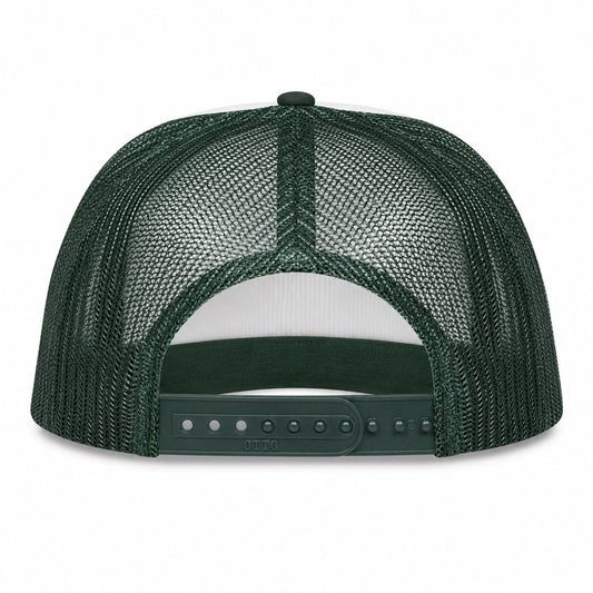 The Friday Martini Trucker Hat - Forest Green/White