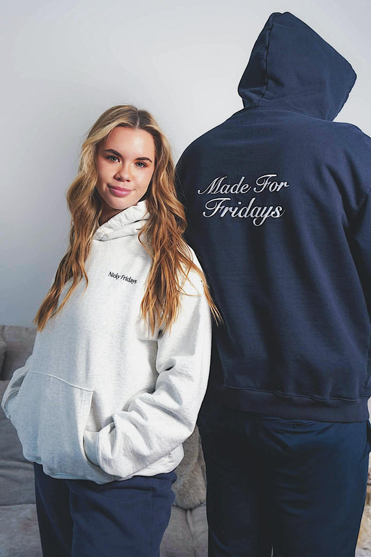 Made For Fridays Hoodie - Navy/White