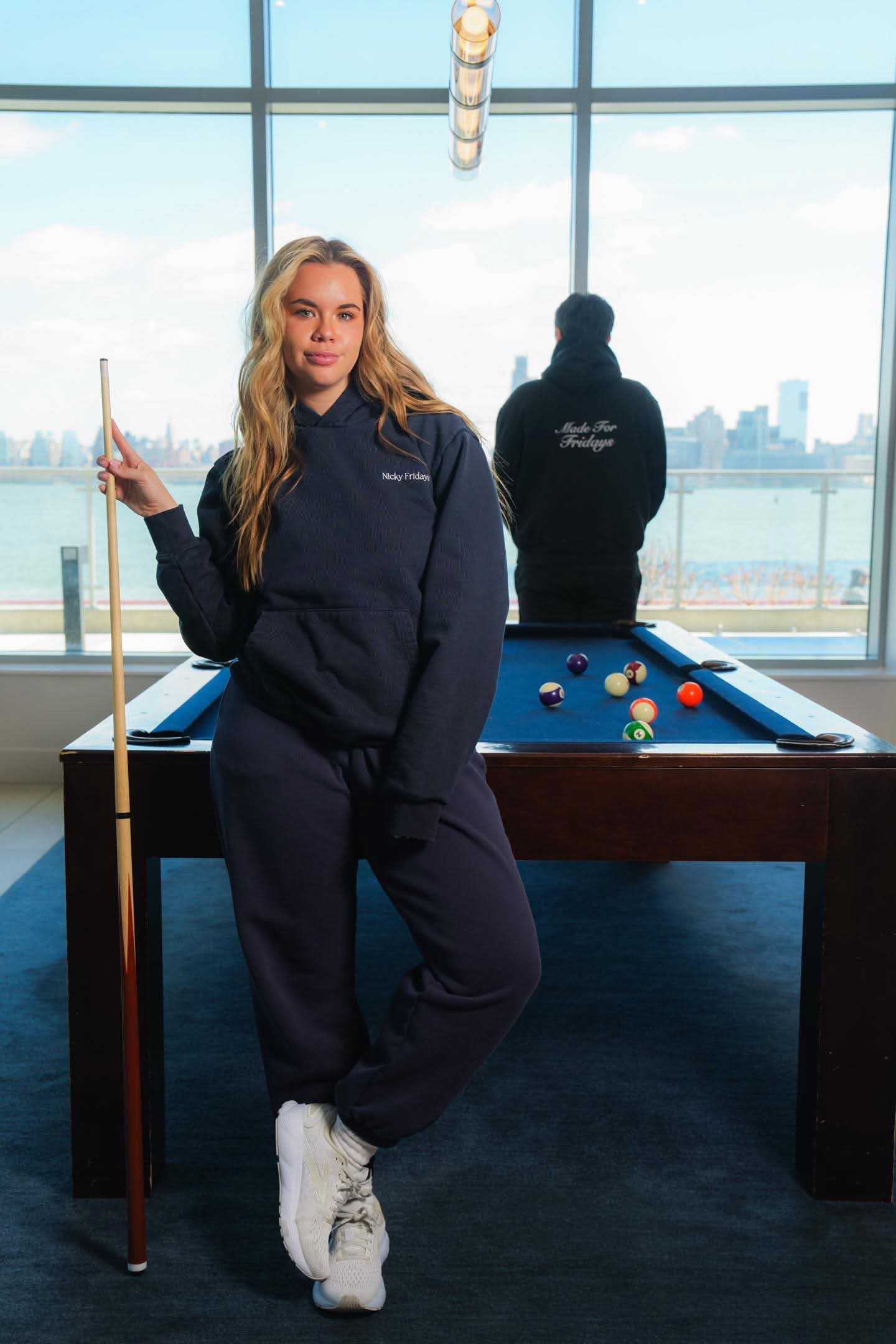 Made For Fridays Hoodie - Navy/White