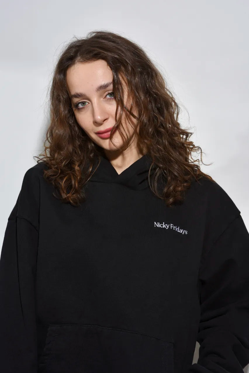 Made For Fridays Hoodie - Black/White
