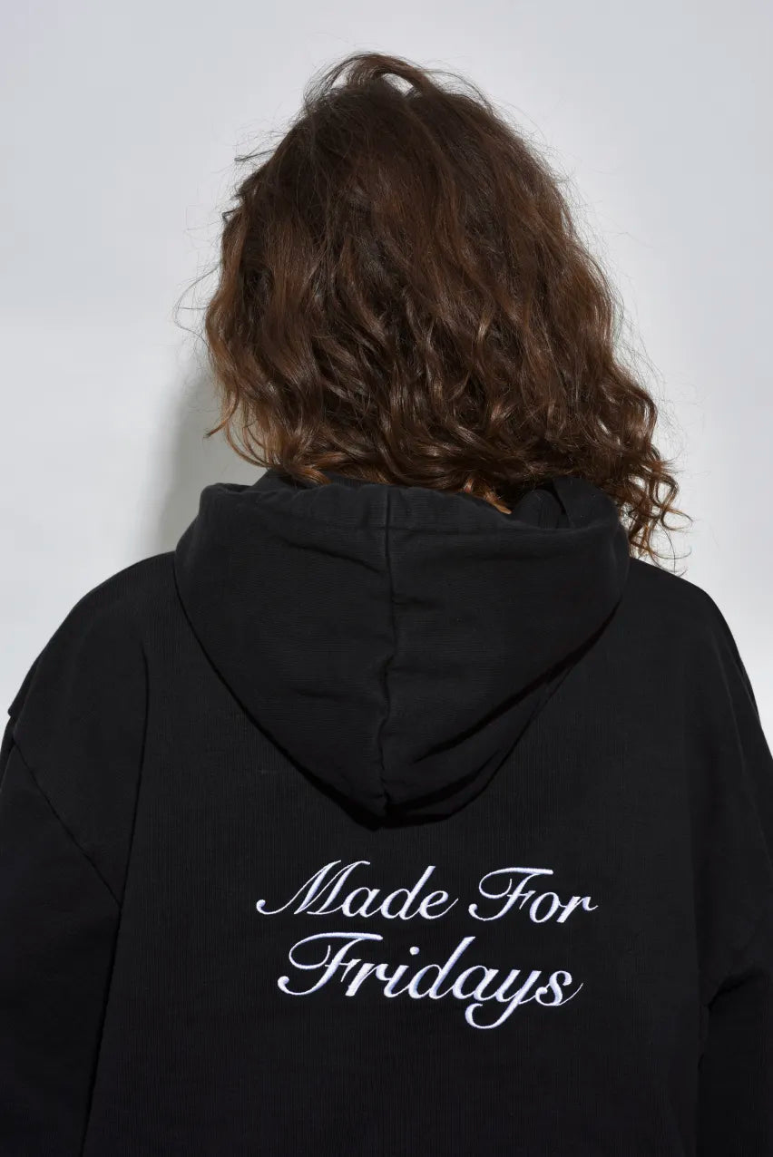 Made For Fridays Hoodie - Black/White