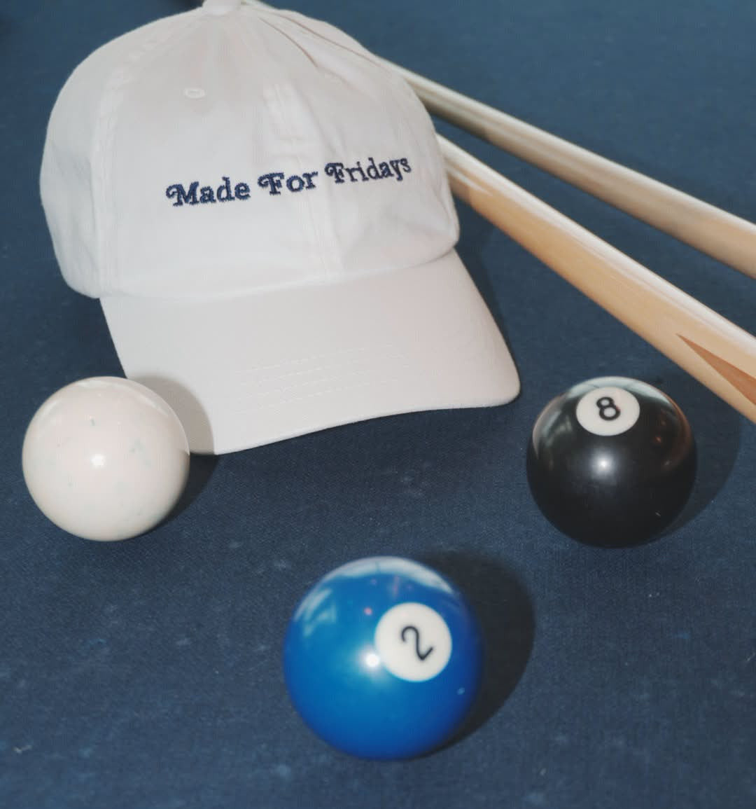 Made For Fridays Dad Hat - White/Purple