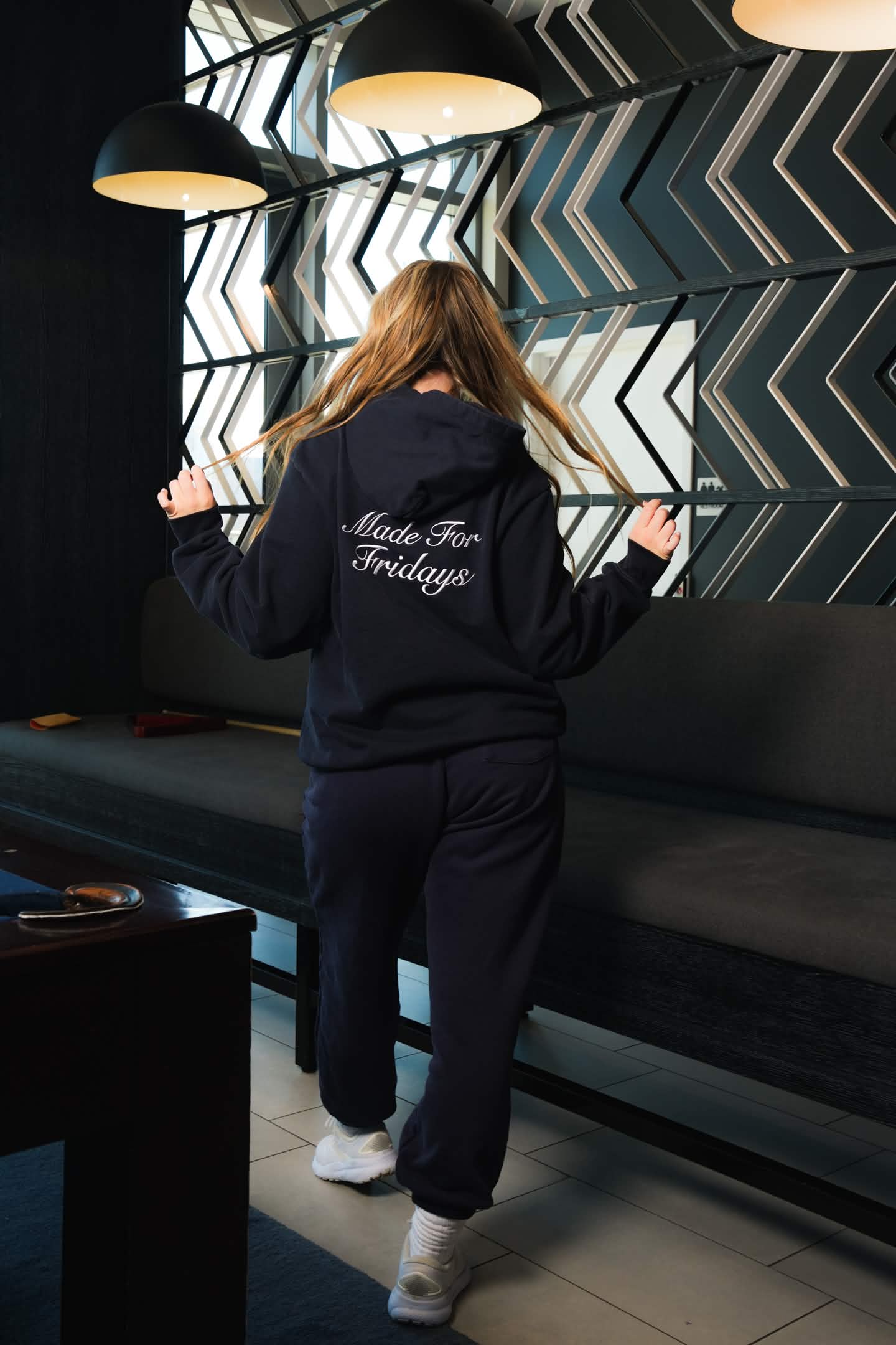 Made For Fridays Hoodie - Navy/White